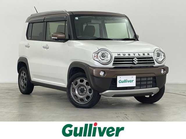 スズキ ハスラー ワンダラー 群馬県 2019(平31)年 1.7万km ピュアホワイトパール/ウッディブラウン2トーンルーフ 全方位モニター用カメラパッケージ/・全方位モニター用カメラ/・USBソケット/＝＝＝＝＝/純正7インチナビ(AVIC-RWS901)/AM/FM/CD/DVD/BT/フルセグ/全方位カメラ/前後ドライブレコーダー/ETC/ハーフレザーシート/前席シートヒーター/デュアルカメラブレーキサポート/・衝突被害軽減ブレーキ/・車線逸脱警報/ふらつき警報機能/・誤発進抑制制御機能/・先行車発進お知らせ機能/前後コーナーセンサー/アイドリングストップ/純正スチールホイール　/LEDヘッドライト/スマートキー　/プッシュスタート　