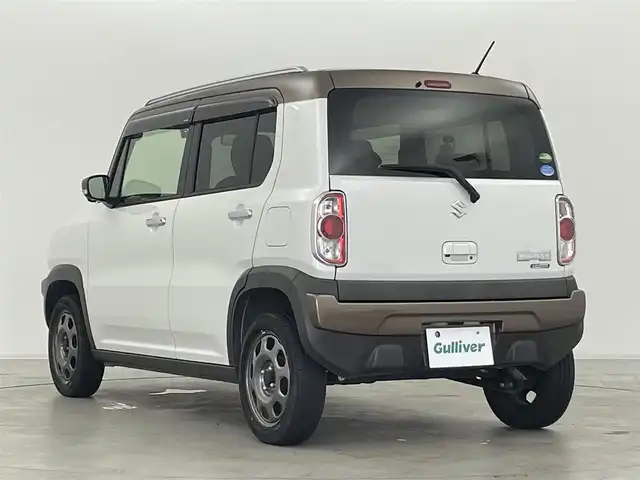 スズキ ハスラー ワンダラー 群馬県 2019(平31)年 1.7万km ピュアホワイトパール/ウッディブラウン2トーンルーフ 全方位モニター用カメラパッケージ/・全方位モニター用カメラ/・USBソケット/＝＝＝＝＝/純正7インチナビ(AVIC-RWS901)/AM/FM/CD/DVD/BT/フルセグ/全方位カメラ/前後ドライブレコーダー/ETC/ハーフレザーシート/前席シートヒーター/デュアルカメラブレーキサポート/・衝突被害軽減ブレーキ/・車線逸脱警報/ふらつき警報機能/・誤発進抑制制御機能/・先行車発進お知らせ機能/前後コーナーセンサー/アイドリングストップ/純正スチールホイール　/LEDヘッドライト/スマートキー　/プッシュスタート　