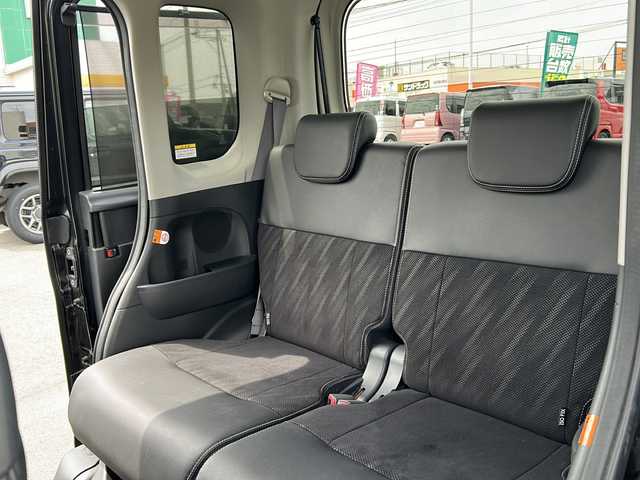 ダイハツ タント カスタム X トップED SA Ⅲ 山口県 2018(平30)年 4.9万km ブラックマイカメタリック 純正7インチSDナビ/フルセグテレビ/左側パワースライドドア/スマートアシスト/バックカメラ/ヒートシーター/アイドリングストップ/コーナーセンサー/純正フロアマット/LEDヘッドライト