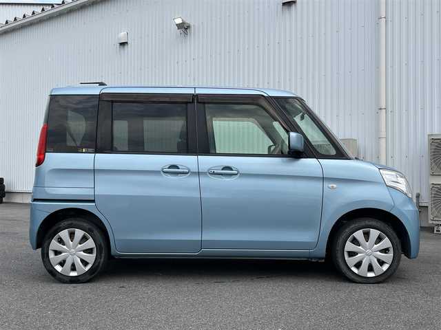 スズキ スペーシア X 奈良県 2015(平27)年 7.1万km フィズブルーパールメタリック 社外ナビ(ワンセグTV/CD/AM・FM)/ETC/片側パワースライドドア/前方ドラレコ/アイドリングストップ機能/プッシュスタート/スペアキー/ドアバイザー/社外フロアマット
