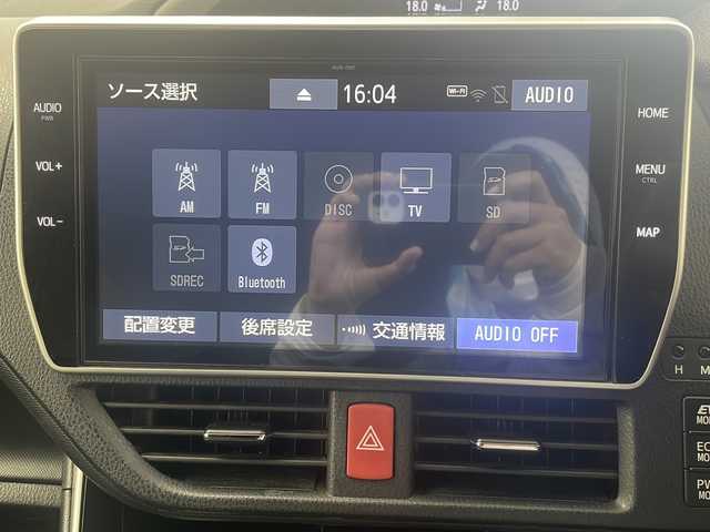 トヨタ ヴォクシー ハイブリッド ZS 煌Ⅱ 栃木県 2019(平31)年 8.2万km ブラック 純正10型ナビ/　　CD/DVD/Bluetooth/AM/FM/フルセグTV/バックカメラ/ビルトインETC2.0/トヨタセーフティーセンス /・プリクラッシュセーフティー/・レーンデパーチャーアラート/・オートマチックハイビーム/クルーズコントロール/前後クリアランスソナー/純正１２型フリップダウンモニター　/両側パワースライドドア　/純正ドライブレコーダー/純正１６インチアルミホイール　/前席シートヒーター　/ＥＴＣ　/ステアリングスイッチ　/スペアキー有り/プッシュスタート/スマートキー