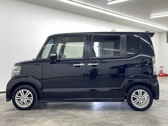 ホンダ Ｎ ＢＯＸ カスタム G Lパッケージ 長崎県 2012(平24)年 12.1万km クリスタルブラックパール 禁煙車/オートライト/片側パワースライドドア/スマートキー/プッシュスタート/14インチ純正AW/チップアップシート/取説