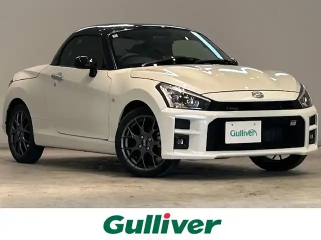 ダイハツ コペン GRスポーツ 宮城県 2020(令2)年 1.7万km パールホワイトⅢ ターボチャージャー/電動開閉式ルーフ/BBS社アルミホイール/ドライブレコーダー/レカロシート/MTモード付ＡＴ車/ＳＤナビ/ＣＤ/DVD再生機能付き/Bluetooth/フルセグテレビ/バックカメラ/純正フロアマット/純正LEDヘッドライト/純正フォグランプ/シートヒーター/プッシュスタート/アイドリングストップ