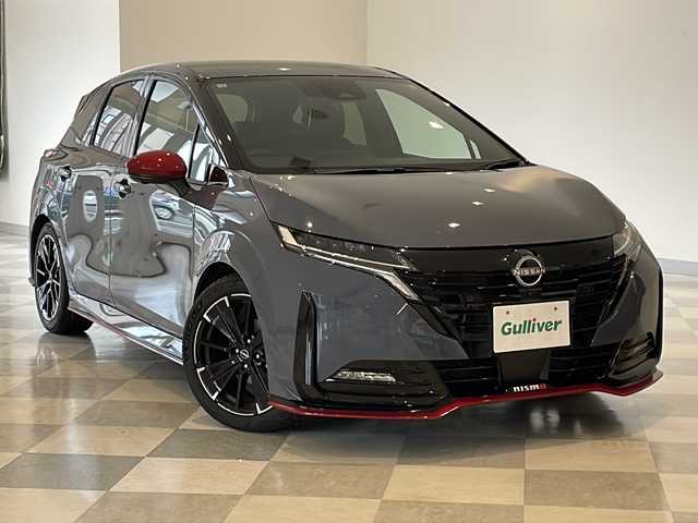 日産 オーラ ニスモ チューンド e－パワー 4WD 福井県 2025(令7)年 0.2万km グレーⅡ カラーコード:XLV/純正ナビ/フルセグ/HDMI/プロパイロット/BOSEサウンド/ブラインドスポットモニター/置くだけ充電/ETC2.0/前席シートヒーター/ステアリングヒーター/デジタルインナーミラー/スマートキー/プッシュスタート/スペアキー