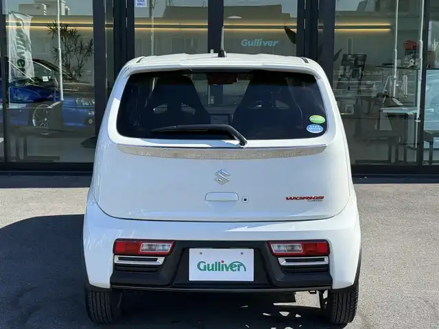 スズキ アルト ワークス 栃木県 2016(平28)年 3.1万km パールホワイト 4WD/純正ナビ/フルセグTV/DVD再生機能/Bluetoothオーディオ/ステアリングリモコン/ETC/メッキリアスポイラー/HIDヘッドライト/純正RECAROシート/純正15インチAW/スマートキー×2