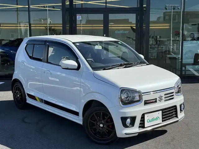 スズキ アルト ワークス 栃木県 2016(平28)年 3.1万km パールホワイト 4WD/純正ナビ/フルセグTV/DVD再生機能/Bluetoothオーディオ/ステアリングリモコン/ETC/メッキリアスポイラー/HIDヘッドライト/純正RECAROシート/純正15インチAW/スマートキー×2