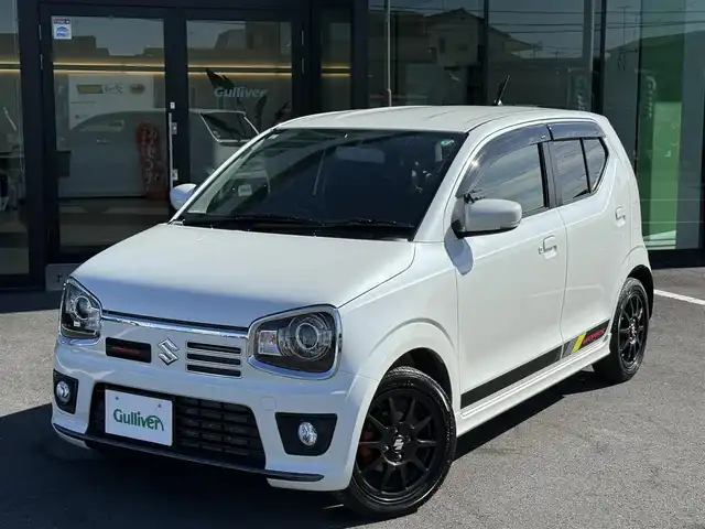 スズキ アルト ワークス 栃木県 2016(平28)年 3.1万km パールホワイト 4WD/純正ナビ/フルセグTV/DVD再生機能/Bluetoothオーディオ/ステアリングリモコン/ETC/メッキリアスポイラー/HIDヘッドライト/純正RECAROシート/純正15インチAW/スマートキー×2