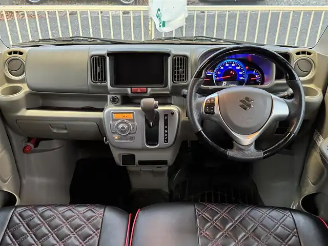 スズキ エブリィ ワゴン PZターボ スペシャル 兵庫県 2018(平30)年 6.5万km シルキーシルバーメタリック ワンオーナー/両側パワースライドドア/オートステップ/社外コンビステアリング(純正積み込み)/キセノンヘッドライト/フロントフォグランプ/AUTOライト/スズキセーフティサポート/純正14インチAW/スマートキー×2/フロアマット/純正ドアバイザー