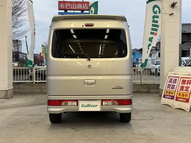 スズキ エブリィ ワゴン PZターボ スペシャル 兵庫県 2018(平30)年 6.5万km シルキーシルバーメタリック ワンオーナー/両側パワースライドドア/オートステップ/社外コンビステアリング(純正積み込み)/キセノンヘッドライト/フロントフォグランプ/AUTOライト/スズキセーフティサポート/純正14インチAW/スマートキー×2/フロアマット/純正ドアバイザー