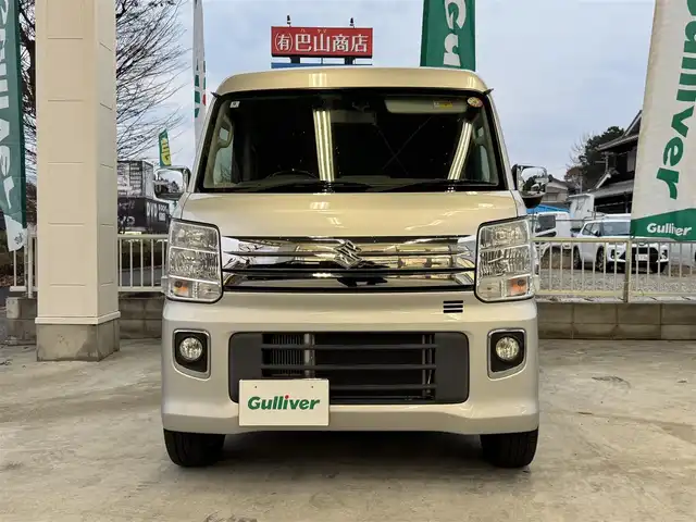 スズキ エブリィ ワゴン PZターボ スペシャル 兵庫県 2018(平30)年 6.5万km シルキーシルバーメタリック ワンオーナー/両側パワースライドドア/オートステップ/社外コンビステアリング(純正積み込み)/キセノンヘッドライト/フロントフォグランプ/AUTOライト/スズキセーフティサポート/純正14インチAW/スマートキー×2/フロアマット/純正ドアバイザー