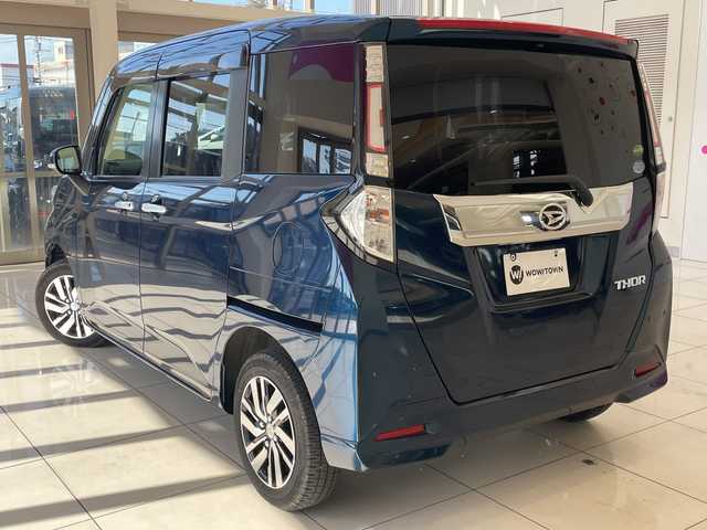 ダイハツ トール カスタムG リミテッド SAⅢ 埼玉県 2019(平31)年 5.5万km レーザーブルークリスタルシャイン スマートアシストIII/純正ナビ/フルセグTV/パノラマモニター/両側パワースライドドア/クルーズコントロール/LEDオートライト/シートヒーター/純正14インチAW/クリアランスソナー/プッシュスタート/ETC/禁煙車