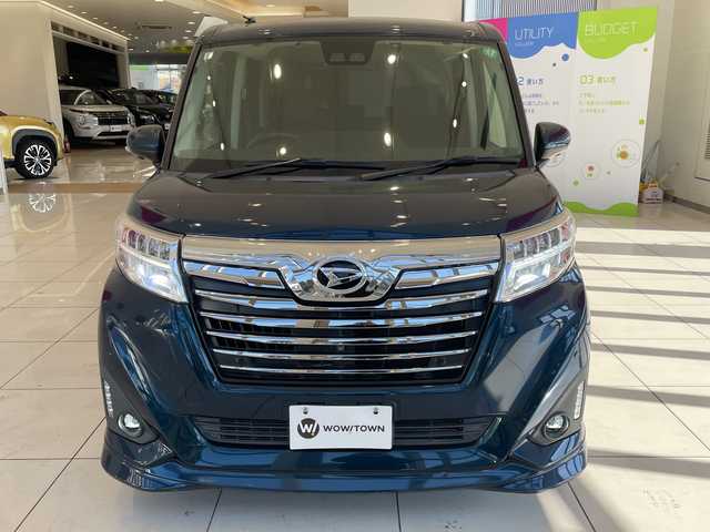 ダイハツ トール カスタムG リミテッド SAⅢ 埼玉県 2019(平31)年 5.5万km レーザーブルークリスタルシャイン スマートアシストIII/純正ナビ/フルセグTV/パノラマモニター/両側パワースライドドア/クルーズコントロール/LEDオートライト/シートヒーター/純正14インチAW/クリアランスソナー/プッシュスタート/ETC/禁煙車