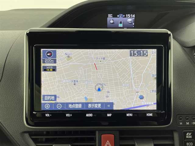 トヨタ エスクァイア ハイブリッド Xi 群馬県 2019(平31)年 11.9万km ブラック SRSエアバック(サイド/カーテン)/＝＝＝＝＝/純正9インチナビ(NSZT-Y68T)/・AM/FM/CD/DVD/SD/Bluetooth/フルセグTV/バックカメラ/トヨタセーフティセンス/・プリクラッシュセーフティシステム/・レーンディパーチャーアラート/・オートマチックハイビーム/先行車発進告知機能/クルーズコントロール/純正15インチアルミホイール/片側パワースライドドア(助手席側)/プッシュスタート/スマートキー×2本