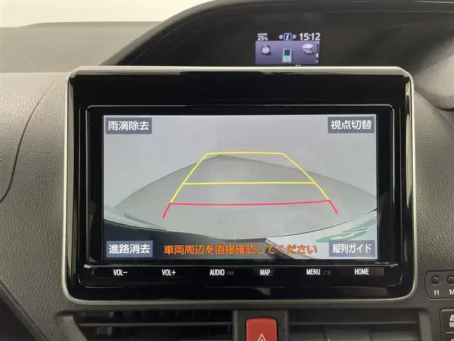 トヨタ エスクァイア ハイブリッド Xi 群馬県 2019(平31)年 11.9万km ブラック SRSエアバック(サイド/カーテン)/＝＝＝＝＝/純正9インチナビ(NSZT-Y68T)/・AM/FM/CD/DVD/SD/Bluetooth/フルセグTV/バックカメラ/トヨタセーフティセンス/・プリクラッシュセーフティシステム/・レーンディパーチャーアラート/・オートマチックハイビーム/先行車発進告知機能/クルーズコントロール/純正15インチアルミホイール/片側パワースライドドア(助手席側)/プッシュスタート/スマートキー×2本