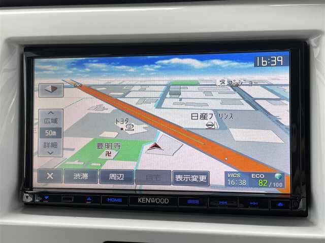 スズキ ハスラー G 山梨県 2016(平28)年 0.3万km ポジティブグリーンメタリック/ブラック2トーン 社外SDナビ(MDV-D403)/CD/DVD/BT/SD/TV/ETC/前席シートヒーター/衝突被害軽減システム/レーンキープアシスト/サイドバイザー/スマートキー/スペアキー1本/保証書