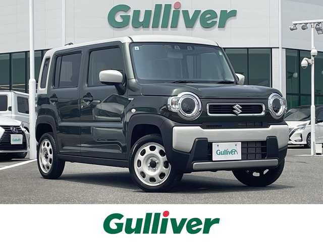 スズキ ハスラー HYBRID G 佐賀県 2024(令6)年 0.5万km Ｄグリーン 純正SDナビゲーション/・AM/FM/Bluetooth/CD/DVD/フルセグTV/・バックカメラ/シートヒーター「運転席/助手席」/スマートキー/・スペアキー1本/LEDヘッドライト/・オートマチックハイビーム/レーダークルーズコントロール/LEDヘッドライト/・オートマチックハイビーム/シートヒーター/スマートキー/新車保証書/取扱説明書/スペアキー1本/スズキ セーフティサポート（全車標準装備）/・衝突被害軽減ブレーキ（デュアルカメラブレーキサポート）/・誤発進抑制機能（前方・後方）/・車線逸脱警報機能/・ふらつき警報機能/・先行車発進お知らせ機能/・後退時ブレーキサポート/・標識認識機能/・制動時の車両安定性確保/・ESP（車両走行安定補助システム）/・横滑り防止・トラクションコントロール