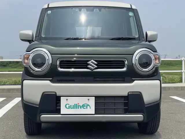 スズキ ハスラー HYBRID G 佐賀県 2024(令6)年 0.5万km Ｄグリーン 純正SDナビゲーション/・AM/FM/Bluetooth/CD/DVD/フルセグTV/・バックカメラ/シートヒーター「運転席/助手席」/スマートキー/・スペアキー1本/LEDヘッドライト/・オートマチックハイビーム/レーダークルーズコントロール/LEDヘッドライト/・オートマチックハイビーム/シートヒーター/スマートキー/新車保証書/取扱説明書/スペアキー1本/スズキ セーフティサポート（全車標準装備）/・衝突被害軽減ブレーキ（デュアルカメラブレーキサポート）/・誤発進抑制機能（前方・後方）/・車線逸脱警報機能/・ふらつき警報機能/・先行車発進お知らせ機能/・後退時ブレーキサポート/・標識認識機能/・制動時の車両安定性確保/・ESP（車両走行安定補助システム）/・横滑り防止・トラクションコントロール