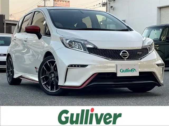 日産 ノート ニスモS 愛知県 2015(平27)年 4.8万km ブリリアントホワイトパール ワンオーナー/社外ナビ/（Panasonic:CN-RS02WD）/FM/AM/フルセグTV/Bluetooth対応/5速MT/バックカメラ/ドライブレコーダー/ETC/純正フロアマット/純正アルミホイール/プッシュスタート/横滑り防止装置/盗難防止装置/保証書/取扱説明書/スペアキー/スマートキー