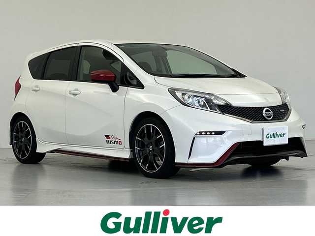 日産 ノート ニスモS 愛知県 2015(平27)年 4.8万km ブリリアントホワイトパール 社外ナビ（Panasonic:CN-RS02WD）/・FM/AM/・フルセグTV/・Bluetooth/バックカメラ/ドライブレコーダー/ETC/純正フロアマット/純正アルミホイール/プッシュスタート/横滑り防止装置/盗難防止装置/保証書/取扱説明書/スペアキー/スマートキー