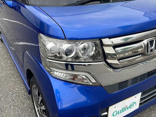 ホンダ Ｎ ＢＯＸ カスタム G ターボ Lパッケージ 福井県 2016(平28)年 6.3万km ブリリアントスポーティブルーメタリック2トーン 登録時走行距離62108ｋｍ/ワンオーナー/ナビ装着スペシャルパッケージ/あんしんパッケージ/社外HDDナビゲーション/（CD/DVD/BT）/フルセグテレビ/バックカメラ/シティーブレーキアクティブシステム/クルーズコントロール/純正15インチアルミホイール/両側電動スライドドア/ターボ/HIDヘッドライト/LEDフォルランプ/パドルシフト/ハーフレザーシート/ETC(ビルトイン)/オートライト/オートリトラミラー/ステアリングリモコン/スマートキー/プッシュスタート/保証書/取扱説明書