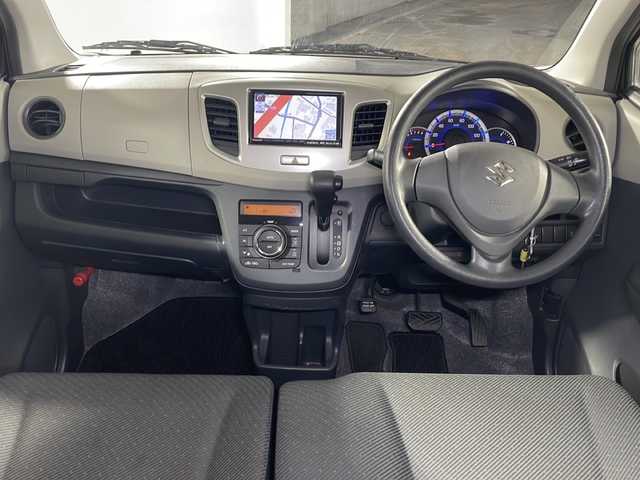 スズキ ワゴンＲ FX 広島県 2015(平27)年 2.2万km イノセントピンクパールメタリック 禁煙/社外ナビ/CD/DVD/DTV/Bluetooth/リモコンキー/スペアキー/純正フロアマット/純正ドアバイザー/社外AW付スタッドレス積み込み（交換推奨）/アイドリングストップ/電動格納ミラー