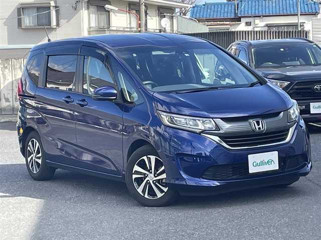 ホンダ フリード G ホンダセンシング 東京都 2018(平30)年 6.6万km コバルトブルーパール Honda SENSING/●衝突軽減ブレーキ〈CMBS〉/●誤発進抑制機能/●ACC〈アダプティブ・クルーズ・コントロール〉/●LKAS〈車線維持支援システム〉/●歩行者事故低減ステアリング/●路外逸脱抑制機能/●先行車発進お知らせ機能/●標識認識機能/両側パワースライドドア/純正ナビ/ワンセグTV/   CD/DVD/Bluetooth/バックカメラ/ステアリングスイッチ/純正ビルトインETC/プッシュエンジンスターター/スマートキー×2個/LEDヘッドランプ/純正15インチアルミホイール/サイド/カーテンエアバッグ/ダブルエアバッグ/ABS/取扱説明書/保証書/ナビ取説/R３，４，５，６ホンダディーラー整備記録簿あり