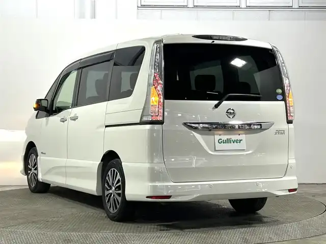日産 セレナ ハイウェイS S HV Aセーフ 大阪府 2014(平26)年 7.8万km ブリリアントホワイトパール 純正ナビ(フルセグ/DVD再生/Bluetooth) 360カメラ 後席モニター ETC 衝突軽減 クルコン レーンアシスト 両側パワースライドドア リアオートエアコン オートライト Pスタート