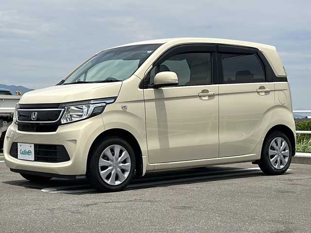ホンダ Ｎ ＷＧＮ G Aパッケージ 長崎県 2014(平26)年 5.6万km クッキークリーム 純正ナビゲーション（AM/FM/CD、SD対応、ナビ型式VXM-145C）  /バックモニター  /衝突被害軽減ブレーキ（シティブレーキアクティブシステム）  /ドライブレコーダー  /純正LEDヘッドライト  /スマートキー  /プッシュスタート  /盗難防止装置  /横滑り防止装置  /純正フロアマット  /ベンチシート  /オートエアコン  /オートライト  /ステアリングリモコン  /アイドリングストップシステム  /パワーステアリング  /パワーウィンドウ  /ドアバイザー  /保証書  /取扱説明書  /スペアキー１本