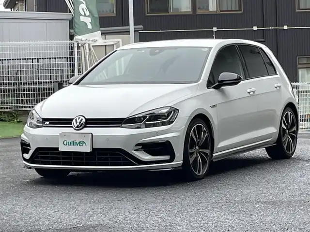 フォルクスワーゲン ゴルフ Ｒ 宮城県 2019(令1)年 6.3万km オリックスホワイトパールエフェクト ターボ＆4WD/純正メモリナビ（FM/AM/CD/DVD/BT）/バックカメラ/レザーシート/運転席パワーシート(メモリー機能)/前席シートヒーター/レーダークルーズコントロール/レーンキープ/ブラインドスポットモニター/ミラーヒーター/LEDヘッドライト/コーナーセンサー/スタッドレスタイヤ純正AW（225/40R18）/サマータイヤ純正AW（225/40R18）積込/ドライブレコーダー（前後）/ETC2.0/プッシュスタート/スマートキー/スペアキー/保証書/取扱説明書