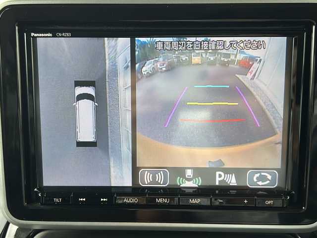 スズキ スペーシア カスタム HYBRID XS ターボ 福岡県 2018(平30)年 3.9万km アクティブイエロー/ブラック2トーンルーフ セーフティサポート/デュアルカメラブレーキサポート/クリアランスソナー/誤発進抑制機能/車線逸脱警報/先行車発進告知/標識認識機能/純正8インチナビ/（フルセグ/CD/DVD/BLUETOOTH)/全方位カメラ/両側パワースライドドア/LEDライト/オートライト/ハイビームアシスト/ハーフレザーシート/D席シートヒーター/クルーズコントロール/パドルシフト/ヘッドアップディスプレイ/ETC/ドライブレコーダー/スマートキー/天井サーキュレーター