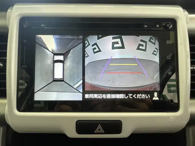 スズキ ハスラー X 鹿児島県 2017(平29)年 6.7万km フェニックスレッドパール/ブルーイッシュブラックパール 禁煙　/純正ナビ　/全方位カメラ　/デュアルカメラブレーキサポート　/車線逸脱警報　/横滑り防止機能　/前席シートヒーター　/LEDヘッドライト　/オートライト　/フロアマット　/純正アルミホイール　/純正ドアバイザー