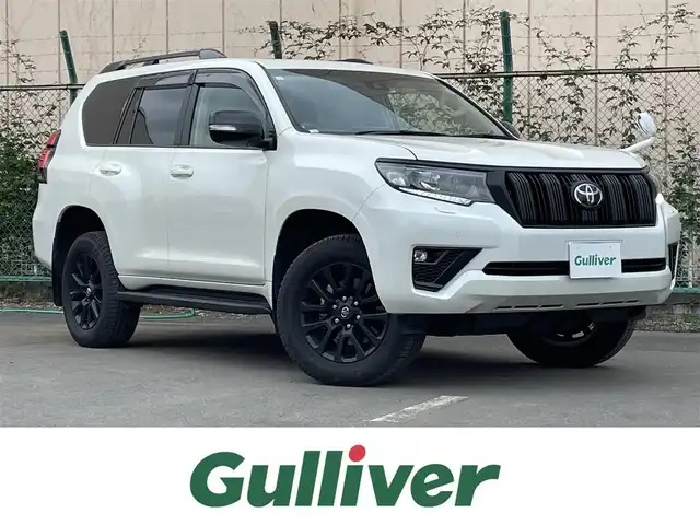 トヨタ ランドクルーザー プラド TX Lパッケージ マットブラED 東京都 2023(令5)年 2.4万km ホワイトパールクリスタルシャイン 特別仕様車【マットブラックエディション】/ワンオーナー/サンルーフ/アルパイン11型フローティングナビ/（Bluetooth/HDMI/フルセグTV)/バックカメラ/シートヒーター /シートベンチレーション/運転席/助手席パワーシート/Toyota Safety Sense/・プリクラッシュセーフティ/・レーンディパーチャーアラート/・レーダークルーズコントロール/ETC/ドライブレコーダー/ルーフレール/LEDヘッドライト/オートライト/フォグランプ/スマートキー/純正18インチAW