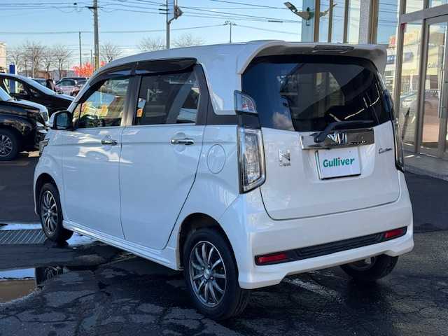 ホンダ Ｎ ＷＧＮ カスタム G Aパッケージ 道東・釧路十勝 2014(平26)年 12.5万km プレミアムホワイトパール 4WD/ワンオーナー/社外メモリーナビ/　　（DVD/CD/フルセグTV）/バックカメラ/CTBA/クルーズコントロール/ハーフレザーシート/HIDヘッドライト/フォグライト/オートライト/横滑り防止装置/ウィンカーミラー/電動格納ミラー/ミラーヒーター/ステアリングリモコン/革巻きステアリング/純正フロアマット/ドアバイザー/記録簿 H26/29/31/R7/社外エンジンスターター/スマートキー/エンジンプッシュスタート/スペアキー/取扱説明書/保証書/純正14インチアルミホイール