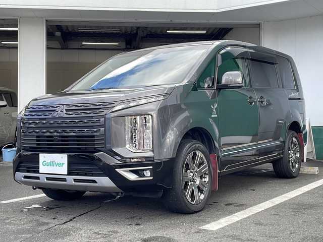 三菱 デリカＤ：５ ジャスパー 京都府 2021(令3)年 6.3万km アイガーグレーM/ダイヤモンドブラックマイカ アルパイン１１インチナビ　後席フリップダウンモニター　マルチアラウンドモニター　レーダークルーズ　両側パワースライドドア　社外ドラレコ　ビルトインＥＴＣ　ＬＥＤヘッドライト　ブラインドスポットモニター