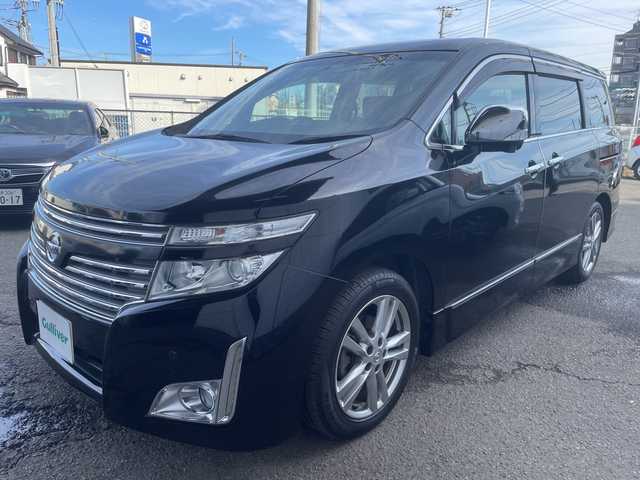 日産 エルグランド 250ハイウェイスター 神奈川県 2011(平23)年 3.7万km 黒 ワンオーナー/プッシュスタート/スマートキー2本/前後だライブレコーダー/ビルトインETC/Bluetooth接続/コーナーセンサー/アラウンドビューモニター/両側パワースライドドア/横滑り防止装置/フリップダウンモニター/オートライト/フォグライト/オットマン/USB端子/電動格納ミラー/AM/FM/地デジTV