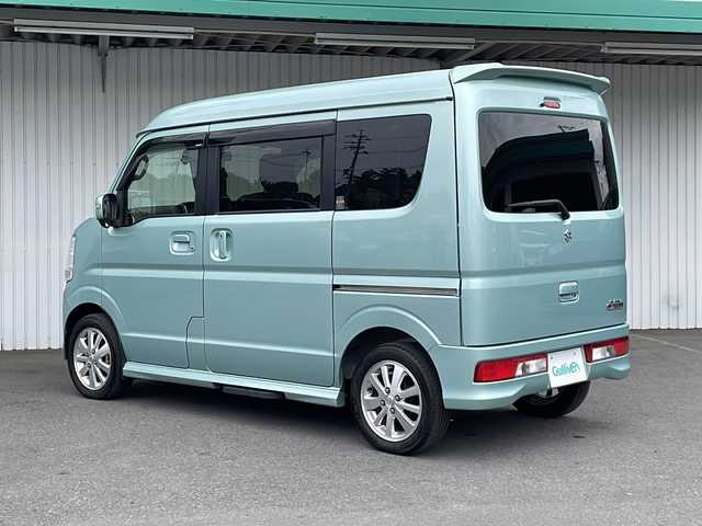 スズキ エブリィ ワゴン PZターボ スペシャル 長野県 2019(令1)年 6.3万km ガーデニングアクアM ４WD/ターボ/レーダーブレーキ /両側パワースライドドア/左側オートステップ/メモリナビフルセグTV/バックカメラ/ETC/ドライブレコーダー/純正１４インチアルミ/シートヒーター /黒レザー調シートカバー/取説/スペアキー