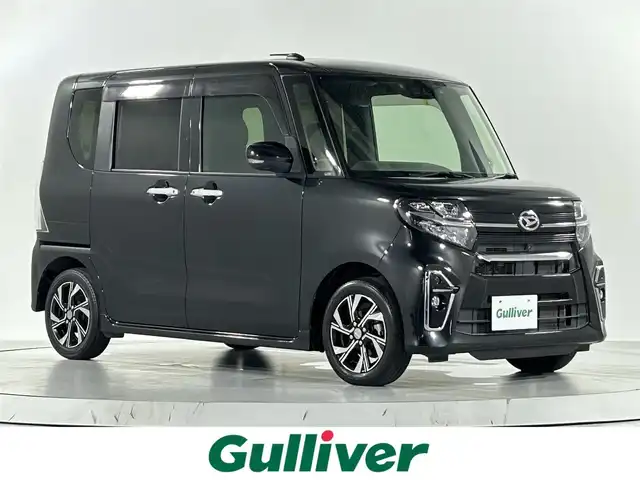 ダイハツ タント カスタム X セレクション 佐賀県 2020(令2)年 4.1万km ブラックマイカメタリック 純正9インチナビ【NSZN-Y70DS】/【フルセグTV.CD.DVD.Bluetooth】/全方位バックカメラ/衝突被害軽減システム/クリアランスソナー/オートマチックハイビーム/オートライト/純正前方ドライブレコーダー/センターピラーレス/両側パワースライドドア/LEDヘッドライト/運転席・助手席シートヒーター/ハーフレザーシート/レザー調シートカバー/シートバックテーブル/後席サンシェード/純正フロアマット/純正14インチアルミホイール/フォグライト