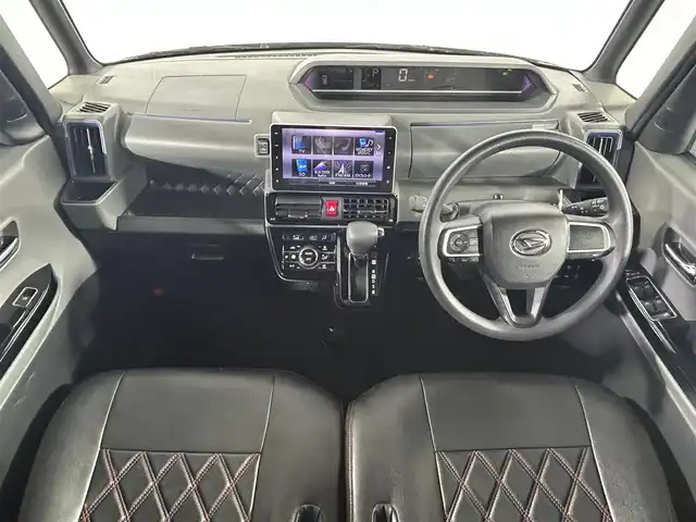 ダイハツ タント カスタム X セレクション 佐賀県 2020(令2)年 4.1万km ブラックマイカメタリック 純正9インチナビ【NSZN-Y70DS】/【フルセグTV.CD.DVD.Bluetooth】/全方位バックカメラ/衝突被害軽減システム/クリアランスソナー/オートマチックハイビーム/オートライト/純正前方ドライブレコーダー/センターピラーレス/両側パワースライドドア/LEDヘッドライト/運転席・助手席シートヒーター/ハーフレザーシート/レザー調シートカバー/シートバックテーブル/後席サンシェード/純正フロアマット/純正14インチアルミホイール/フォグライト