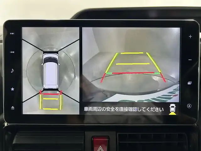 ダイハツ タント カスタム X セレクション 佐賀県 2020(令2)年 4.1万km ブラックマイカメタリック 純正9インチナビ【NSZN-Y70DS】/【フルセグTV.CD.DVD.Bluetooth】/全方位バックカメラ/衝突被害軽減システム/クリアランスソナー/オートマチックハイビーム/オートライト/純正前方ドライブレコーダー/センターピラーレス/両側パワースライドドア/LEDヘッドライト/運転席・助手席シートヒーター/ハーフレザーシート/レザー調シートカバー/シートバックテーブル/後席サンシェード/純正フロアマット/純正14インチアルミホイール/フォグライト