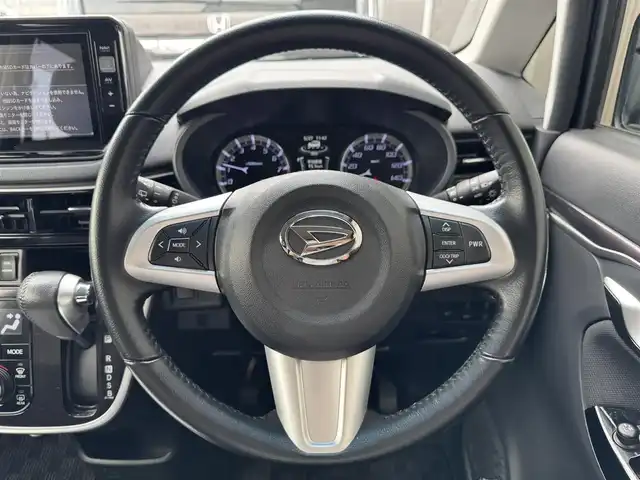 ダイハツ ムーヴ カスタム RS ハイパー SAⅢ 滋賀県 2018(平30)年 2.5万km ナイトシャドーパープルクリスタルM 禁煙車/純正8型ナビ/（CD/DVD/フルセグTV/SD/BT/HDMI/USB/FM/AM）/スマートアシストIII/・衝突被害軽減ブレーキ/・車線逸脱警報/・オートハイビーム/・先行車発進お知らせ機能/パノラミックビューモニター/ETC/ドライブレコーダー/ハーフレザーシート/D席シートヒーター/アイドリングストップ/革巻きステアリング/ステアリングスイッチ/LEDヘッドライト/フォグランプ/プッシュスタート/スマートキー/純正ドアバイザー/純正フロアマット/純正15インチAW