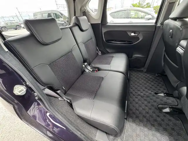ダイハツ ムーヴ カスタム RS ハイパー SAⅢ 滋賀県 2018(平30)年 2.5万km ナイトシャドーパープルクリスタルM 禁煙車/純正8型ナビ/（CD/DVD/フルセグTV/SD/BT/HDMI/USB/FM/AM）/スマートアシストIII/・衝突被害軽減ブレーキ/・車線逸脱警報/・オートハイビーム/・先行車発進お知らせ機能/パノラミックビューモニター/ETC/ドライブレコーダー/ハーフレザーシート/D席シートヒーター/アイドリングストップ/革巻きステアリング/ステアリングスイッチ/LEDヘッドライト/フォグランプ/プッシュスタート/スマートキー/純正ドアバイザー/純正フロアマット/純正15インチAW
