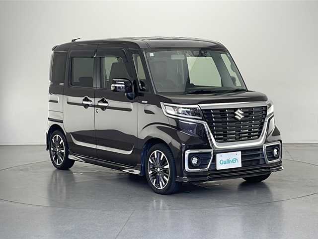 スズキ スペーシア カスタム HYBRID XS ターボ 長野県 2019(令1)年 6.4万km アーバンブラウンパールメタリック スズキセーフティーサポート/純正8インチナビ/フルセグテレビ/DVD/Bluetooth/両側パワースライド/クルーズコントロール/パドルシフト/前方ドライブレコーダー（ナビ連動）/ビルトインETC/前席シートヒーター/リアサーキュレーター/革巻きステアリング/スマートキー/純正15インチAW/フロアマット取扱説明書