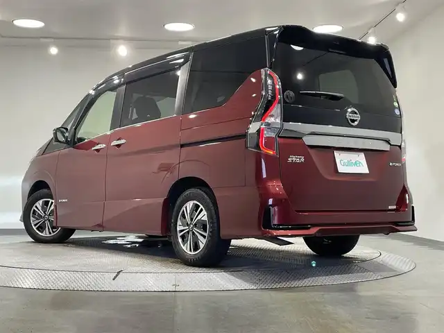 日産 セレナ e－パワー ハイウェイスター V 愛知県 2020(令2)年 4.8万km マルーンレッド 2トーン 純正10インチナビ/（FM/AM/Bluetooth/フルセグTV/SD/CD/DVD)/プロパイロット/アラウンドビューモニター/セーフティパックB/インテリパーキングアシスト/衝突軽減ブレーキ/禁煙車/両側パワースライドドア/クリアランスソナー/ETC2.0/ブラインドスポットモニター/LEDヘッドライト/キーレス・スマートキー/ドライブレコーダー/純正１５インチAW/オートリトラウィンカーミラー/プッシュスタート