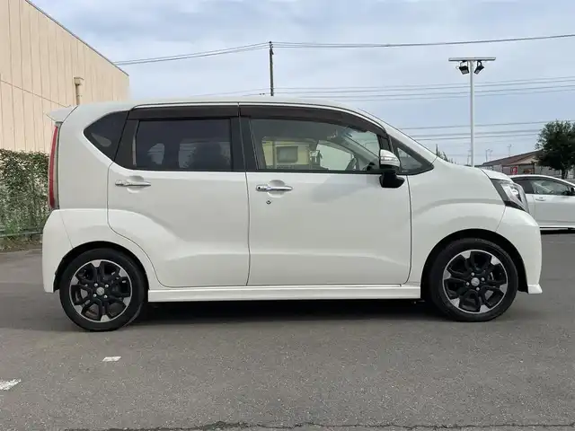 ダイハツ ムーヴ カスタム RS ハイパー SAⅡ 東京都 2015(平27)年 2.5万km パールホワイトⅢ ターボ/社外ナビ【NX515】/CD・DVD・Bluetooth・iPod・FM・AM/衝突軽減ブレーキ/横滑り防止機能/スマートキー/プッシュスタート/LEDヘッドライト/フォグライト/純正15インチアルミホイール/社外バイザー