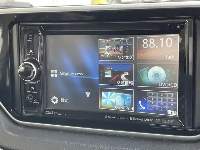 ダイハツ ムーヴ カスタム RS ハイパー SAⅡ 東京都 2015(平27)年 2.5万km パールホワイトⅢ ターボ/社外ナビ【NX515】/CD・DVD・Bluetooth・iPod・FM・AM/衝突軽減ブレーキ/横滑り防止機能/スマートキー/プッシュスタート/LEDヘッドライト/フォグライト/純正15インチアルミホイール/社外バイザー