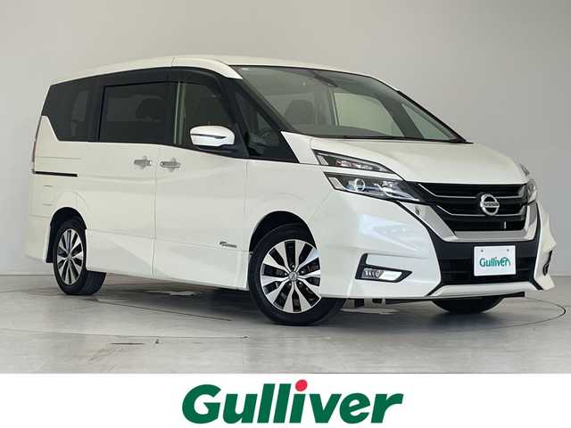 日産 セレナ ハイウェイスター Vセレクション 愛知県 2017(平29)年 5.6万km ブリリアントホワイトパール 純正9型ナビ/フリップダウンモニター/両側パワースライドドア/クルーズコントロール/バックカメラ/ハンズフリースライドドア/純正アルミホイール/LEDヘッドライト/リアオートエアコン/ドライブレコーダー/ETC/衝突軽減システム/ステアリングスイッチ/スマートキー/プッシュスタート