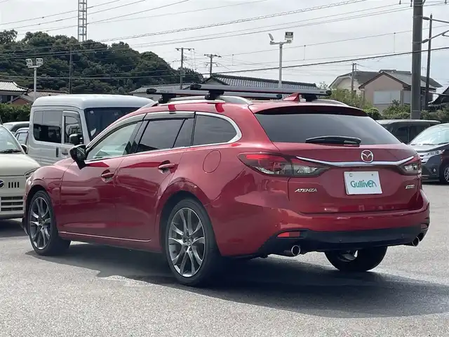 マツダ アテンザ ワゴン XD Lパッケージ 宮崎県 2015(平27)年 7.7万km ソウルレッドプレミアムメタリック 純正ナビ/(AM.FM.Bluetooth.DVD.CD.USB.AUX)/フルセグTV/バックカメラ/ETC/ドライブレコーダー/レーダークルーズコントロール/コーナーセンサー/BOSEプレミアムサウンド/レザーシート/パワーシート/MTモード付AT/レーンキープアシスト/ルーフレール/横滑り防止機能/シートヒーター/オートエアコン/オートライト/オートマチックハイビーム/スマートキー