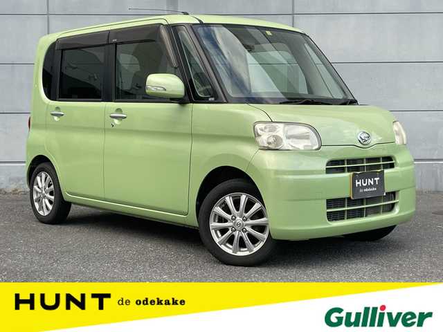 ダイハツ タント X 千葉県 2011(平23)年 9万km マスカットグリーンメタリック ユーザー買取車両/社外メモリナビ(AVIC-HRZ099)/・ワンセグ/DVD/CD/バックカメラ/ETC/片側パワースライドドア/社外14インチAW/スマートキー