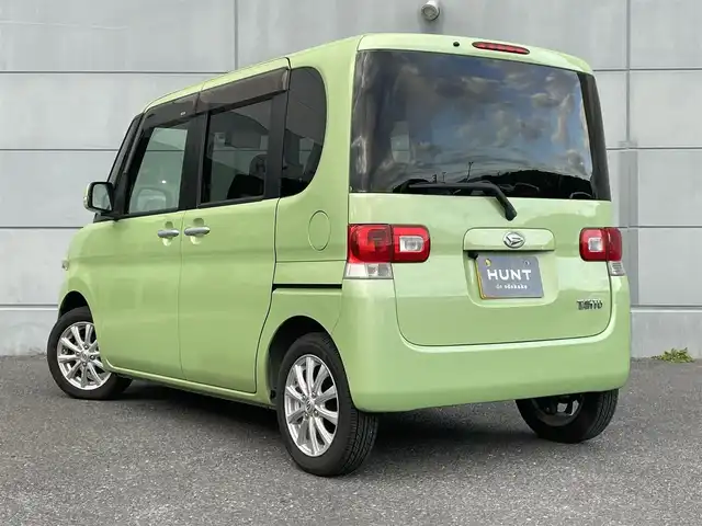 ダイハツ タント X 千葉県 2011(平23)年 9万km マスカットグリーンメタリック ユーザー買取車両/社外メモリナビ(AVIC-HRZ099)/・ワンセグ/DVD/CD/バックカメラ/ETC/片側パワースライドドア/社外14インチAW/スマートキー
