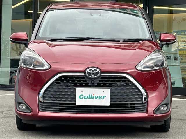 トヨタ シエンタ G クエロ 愛媛県 2019(令1)年 3.8万km センシュアルレッドマイカ 純正ナビ（Bluetooth/フルセグTV）/パノラミックビューモニター/トヨタセーフティセンス/ステアリングリモコン/両側パワースライドドア/ハーフレザーシート/ETC/前後ドライブレコーダー/クリアランスソナー/3列シート/LEDヘッドライト/オートマチックハイビーム/スマートキー×２
